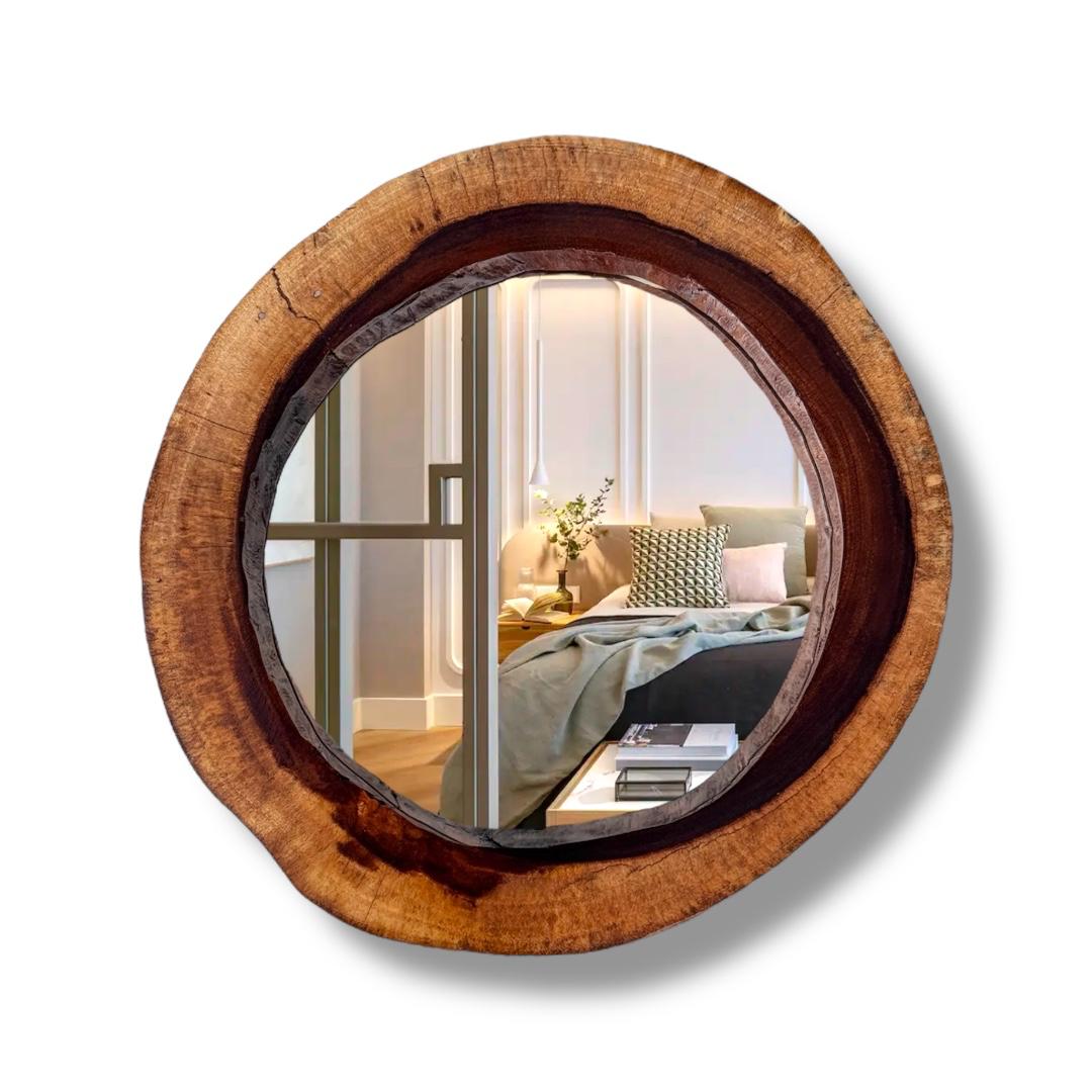 Espejo rústico de madera 3