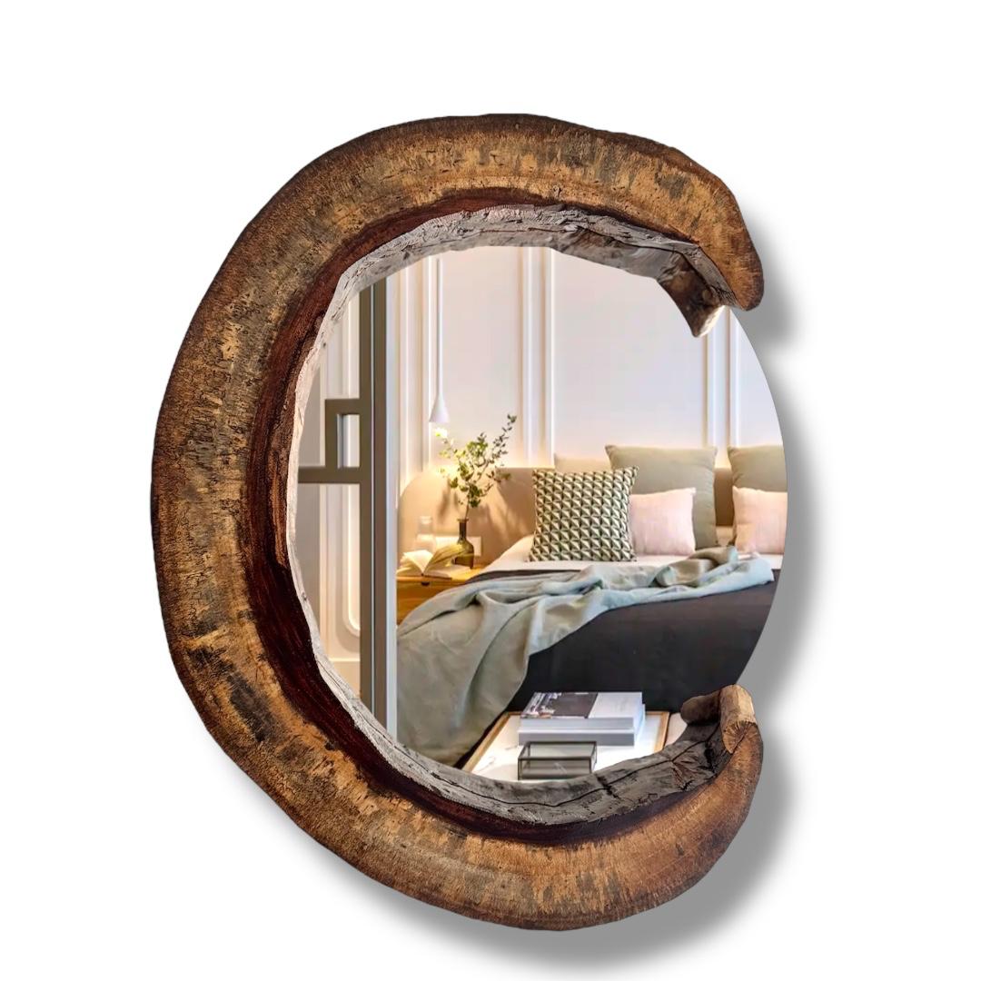 Espejo rústico de madera 3