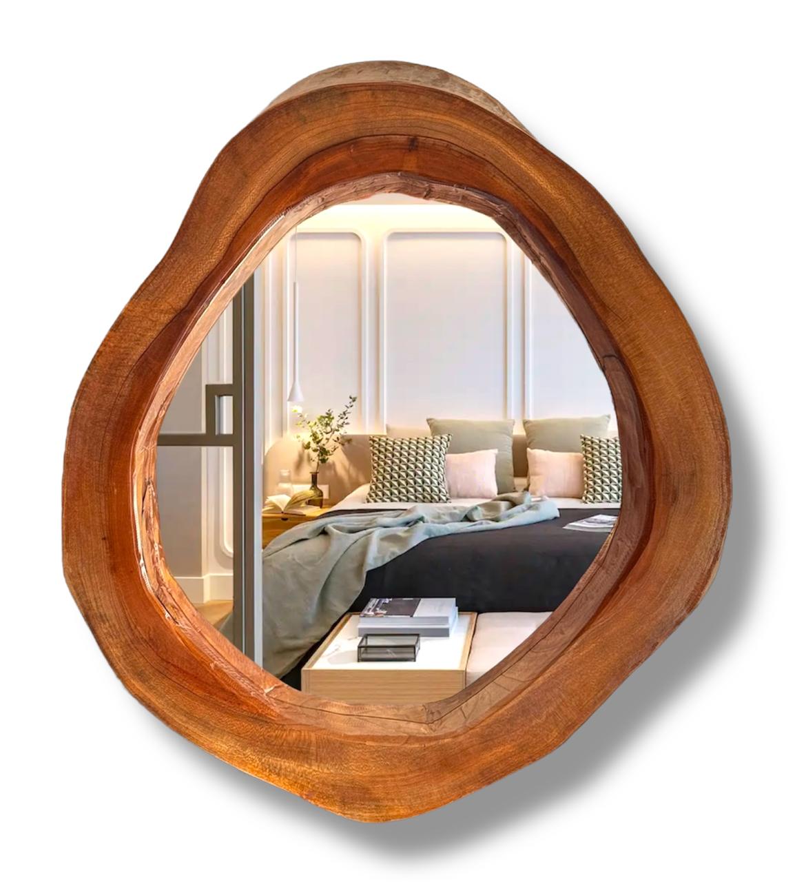 Espejo rústico de madera 3