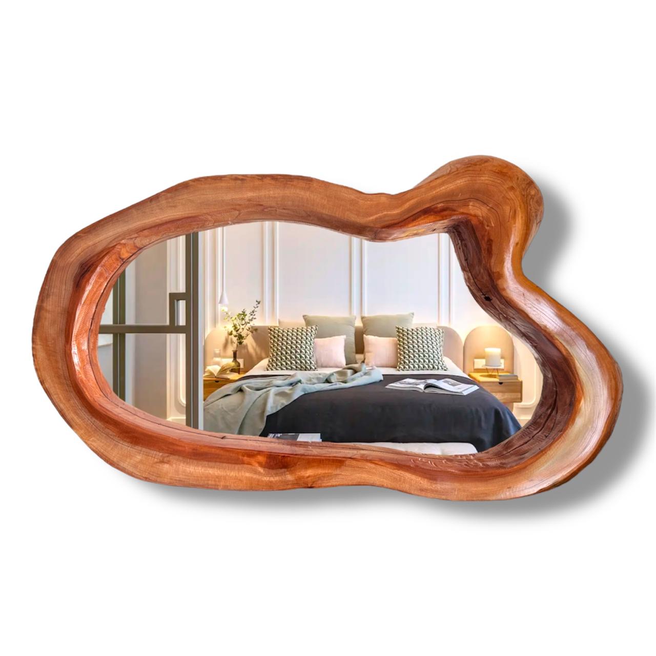 Espejo rústico de madera 3