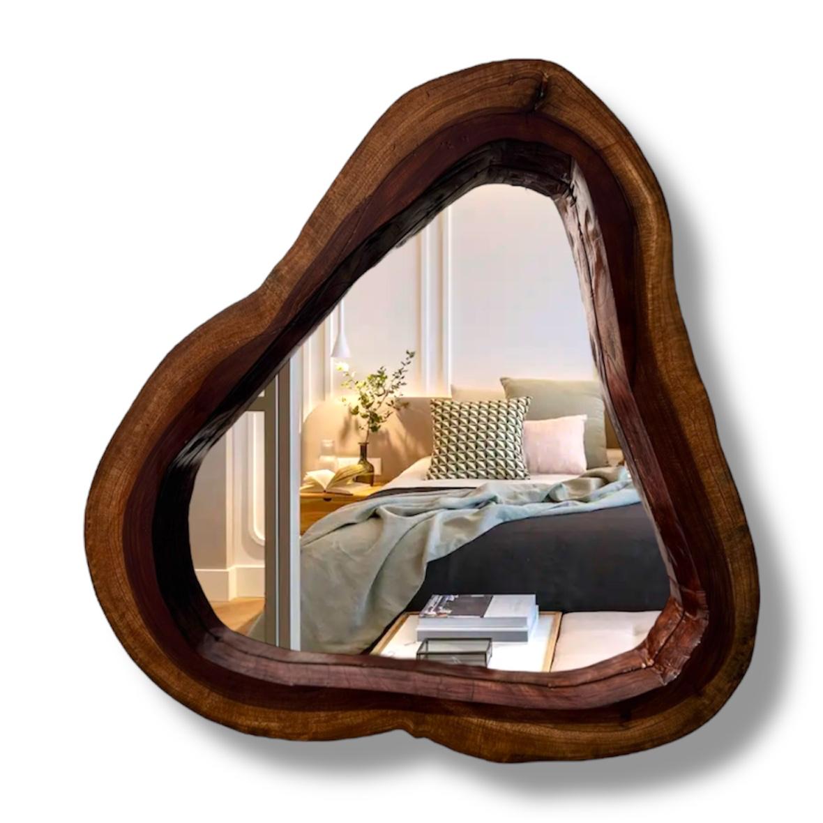 Espejo rústico de madera 3