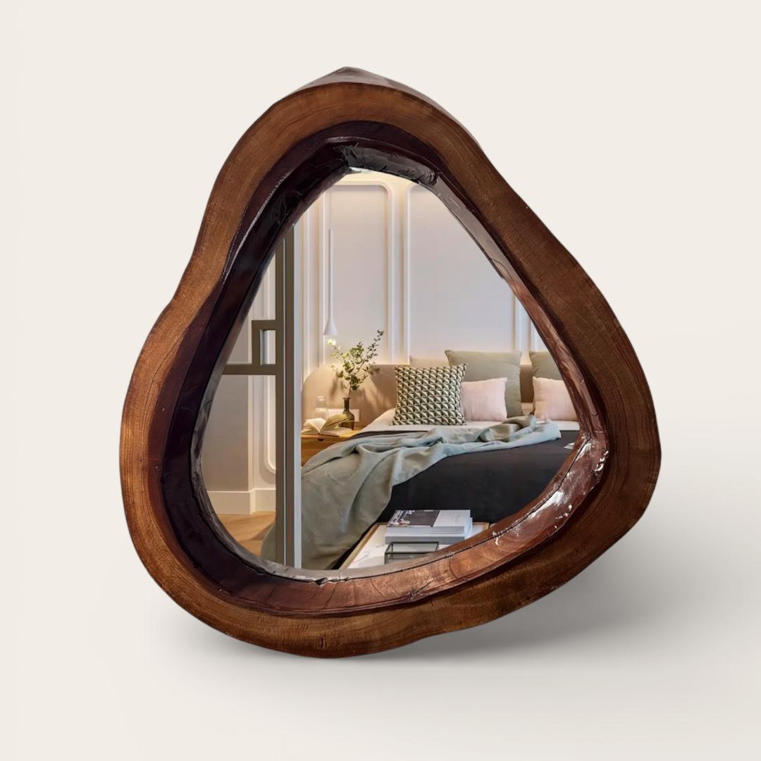 Espejo rústico de madera 3