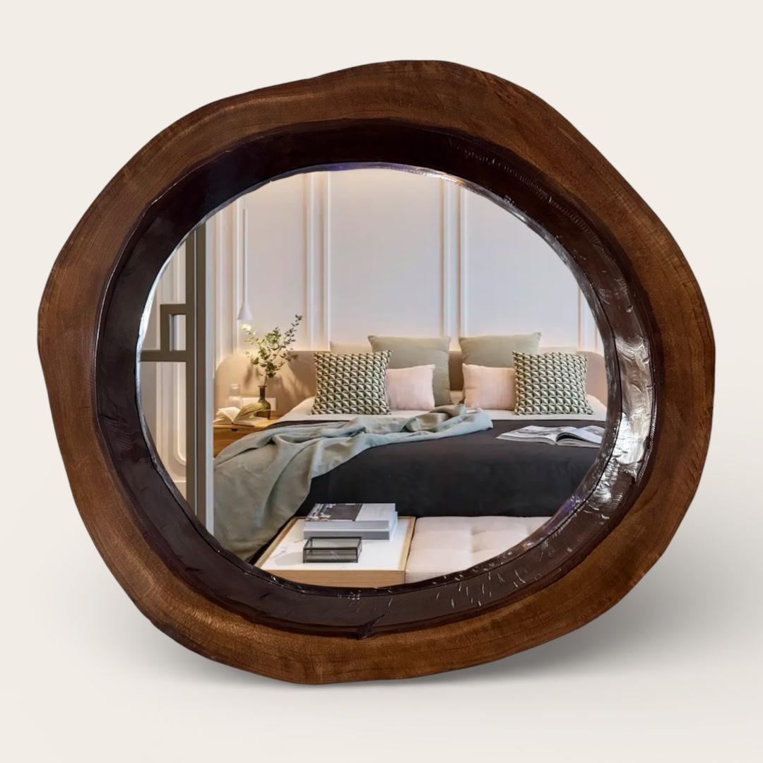 Espejo rústico de madera 3