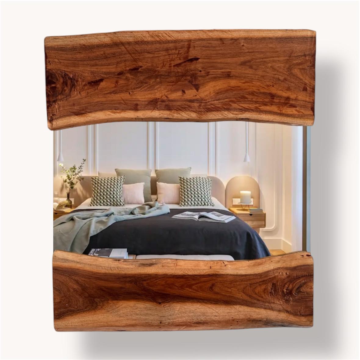 Espejo rústico de madera 3