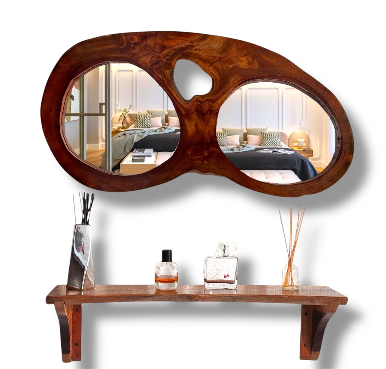 Espejo rústico de madera 6