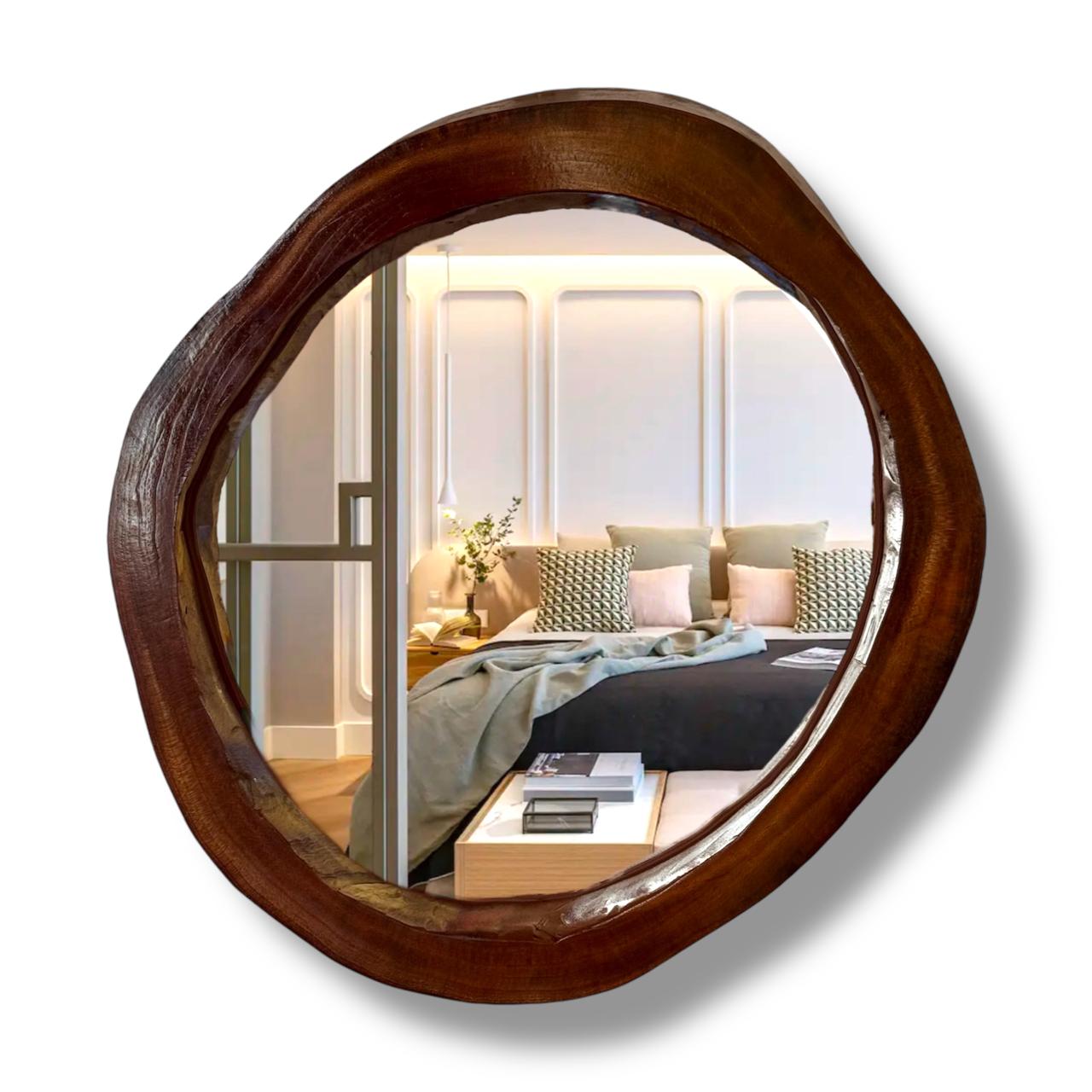 Espejo rústico de madera 3