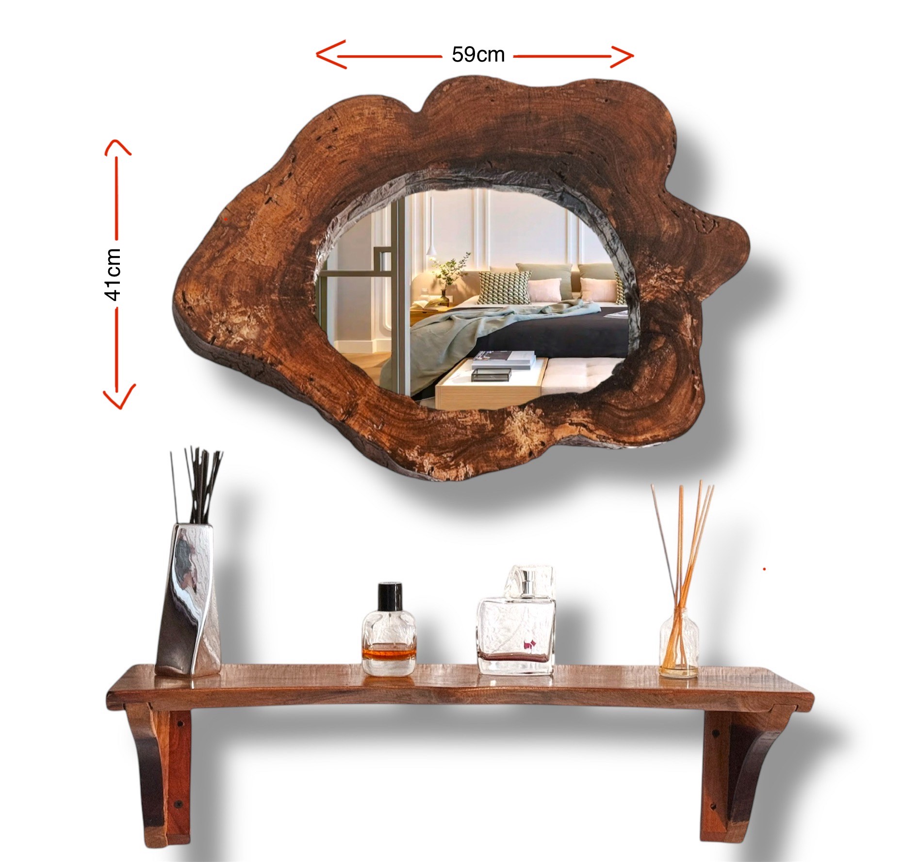 Espejo Rústico Clásico - Vista 2